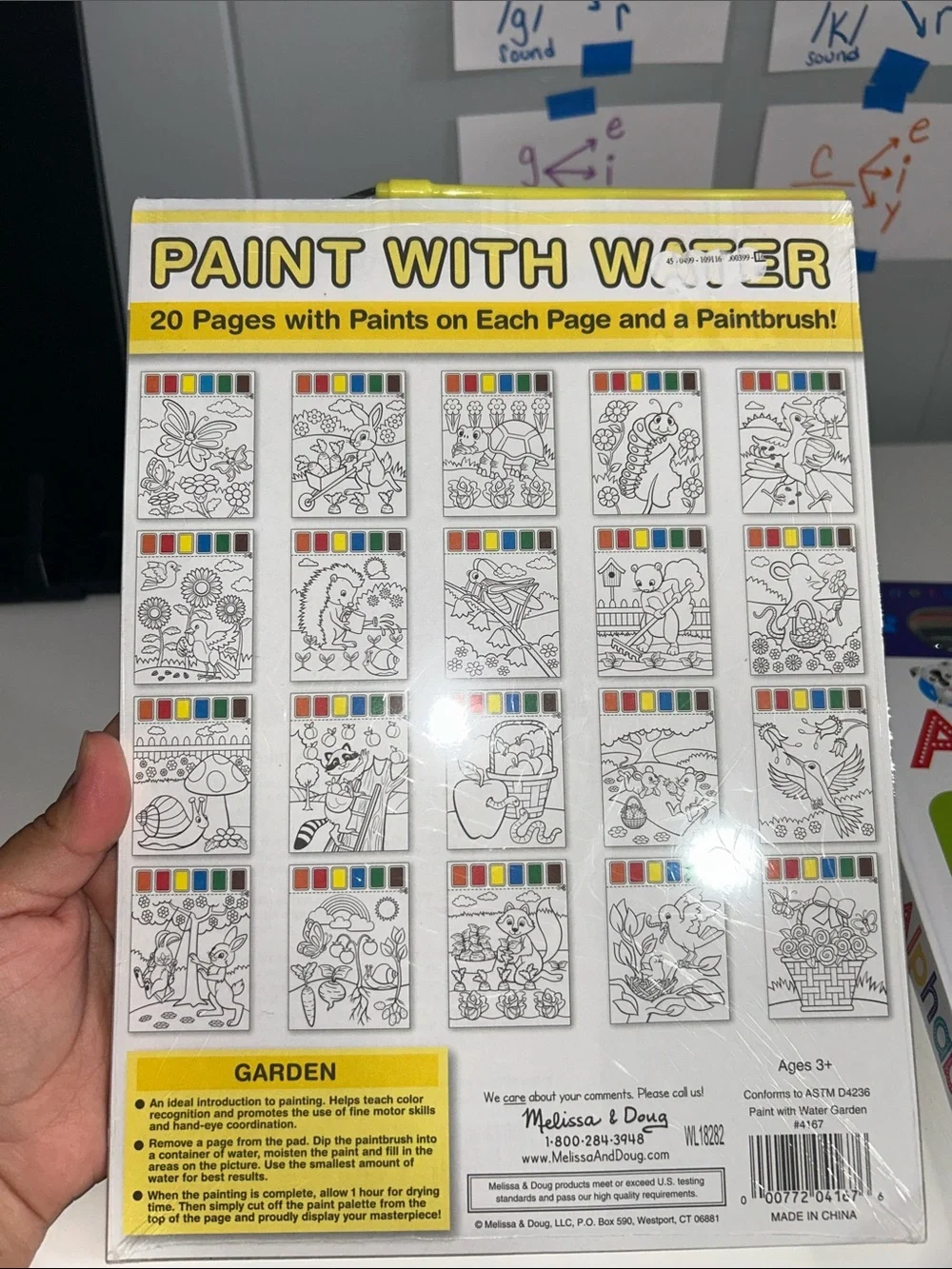 Preschool Chuldren’s Educational Bundle ABC Dry Erase Book + Melissa & Doug Art
